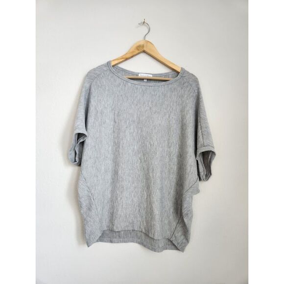 Michael Stars Ellie Elbow Sleeve Top in Gray | Size S - Picture 2 of 6